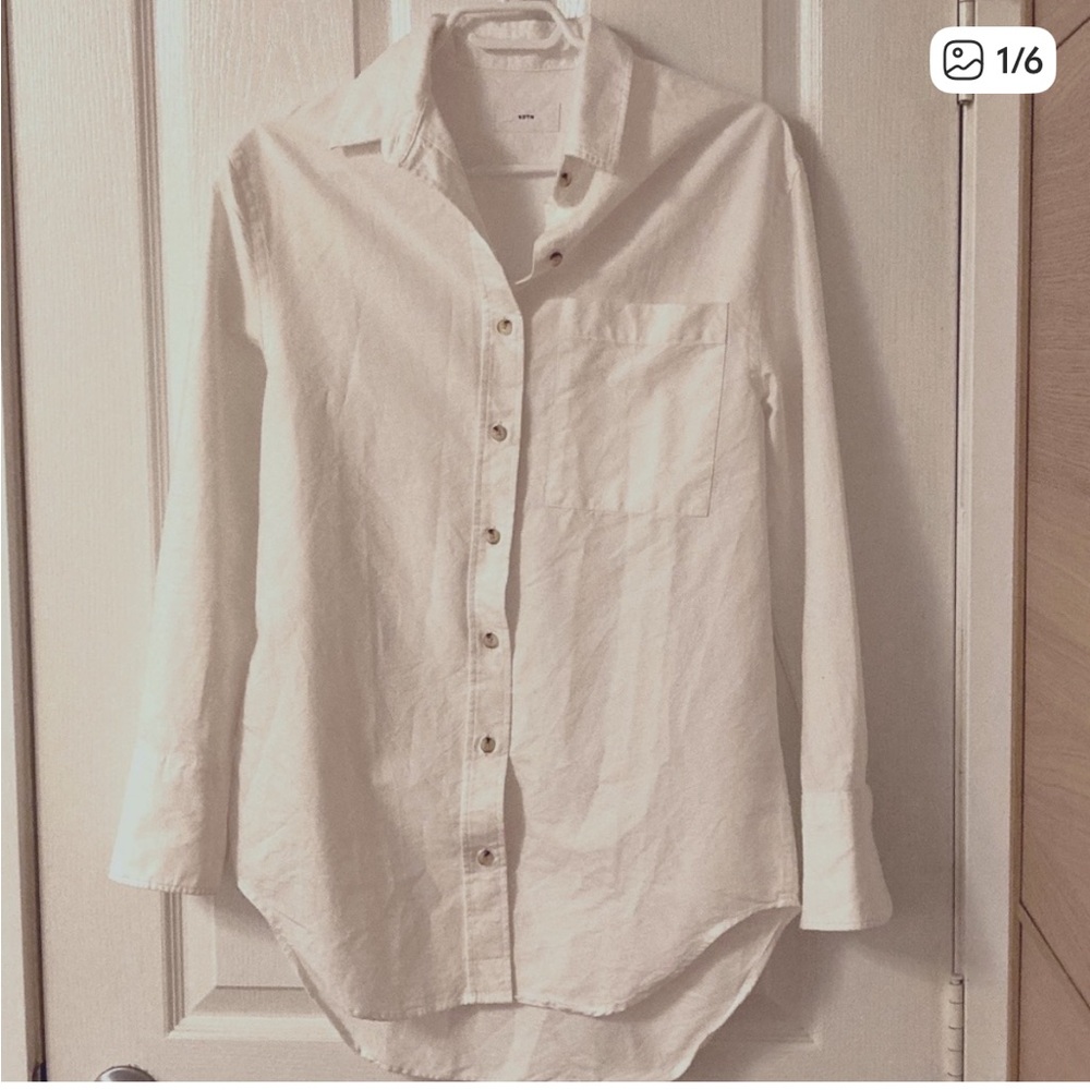 Kotn White Oxford Button Down (Small)